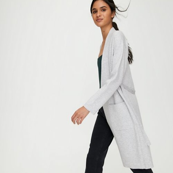 Wilfred Sweaters - Wilfred Aritzia Grey Bisio cardigan Sweater